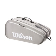 Wilson Tennis-Racketbag Tour (Schlägertasche, 2 Hauptfächer) 2023 steingrau 12er